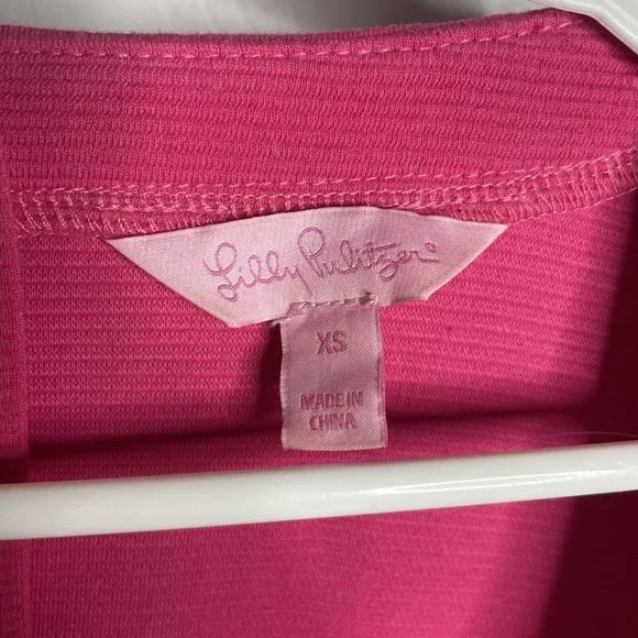 Lilly Pulitzer Lina Dress Women’s XS Shift Bright Pink - Picture 4 of 9
